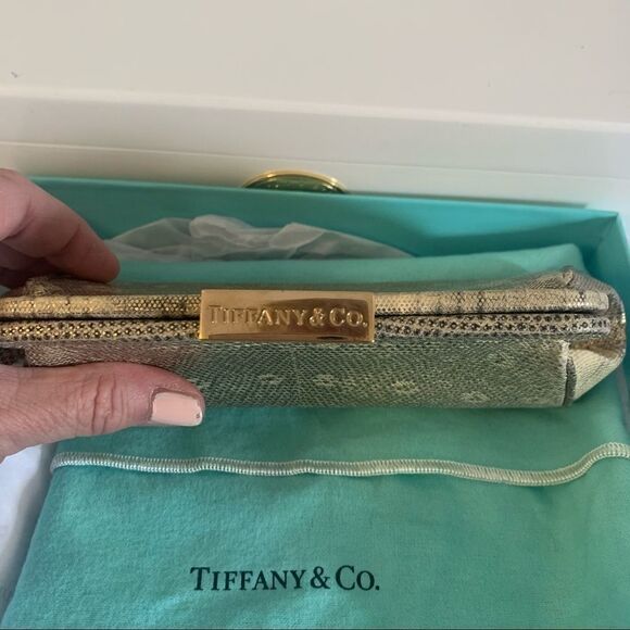 Tiffany & Co. Lizard Morgan Clutch - Gold - Picture 3 of 11